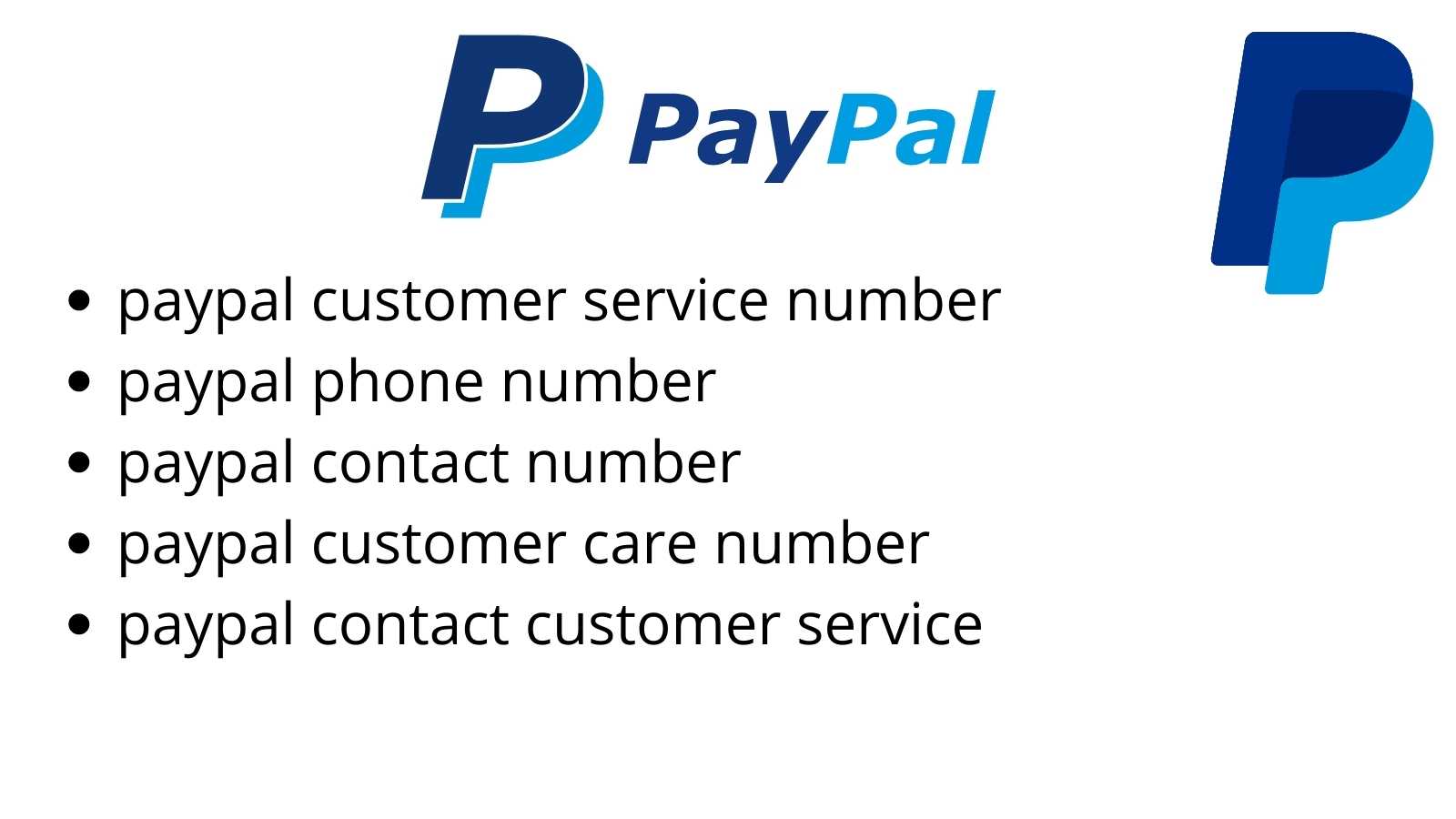 PayPal Customer Service Number